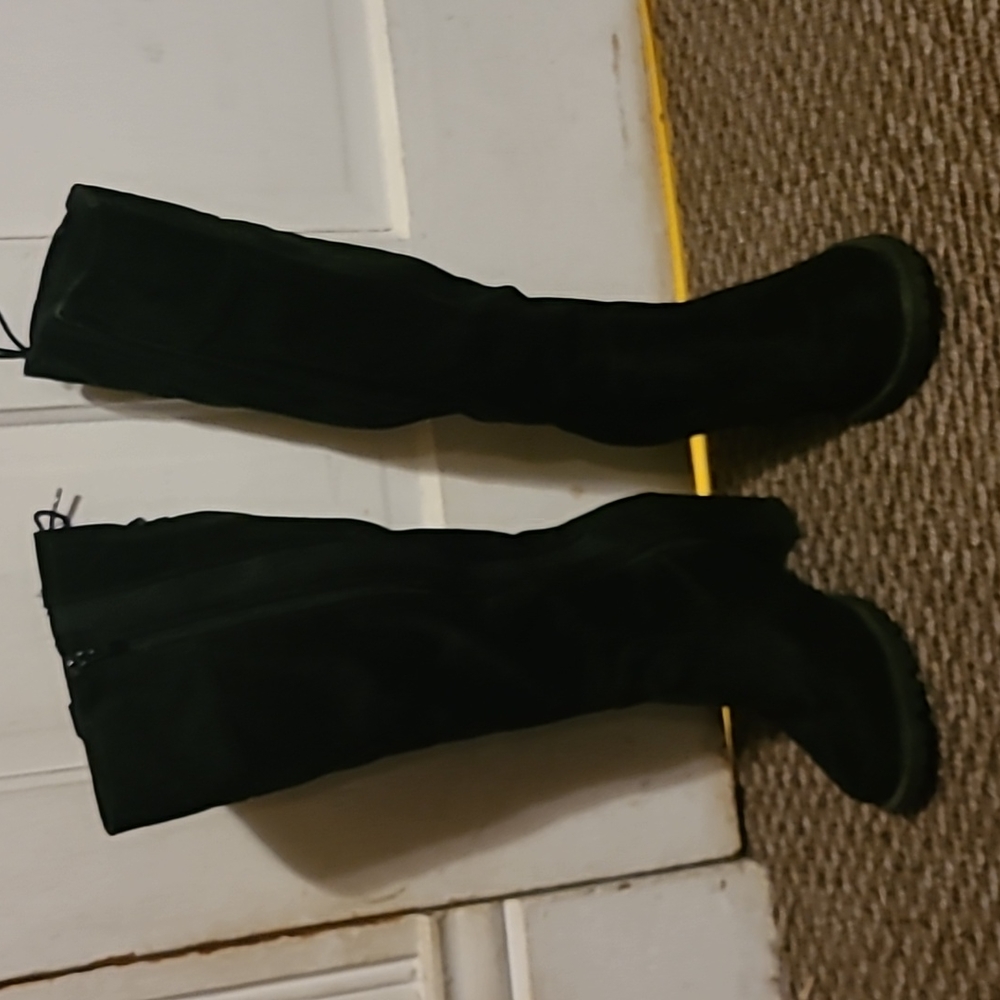 Torrid Size 8 Black Suede Knee High Boots